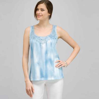 Crochet Yoke Tank.
