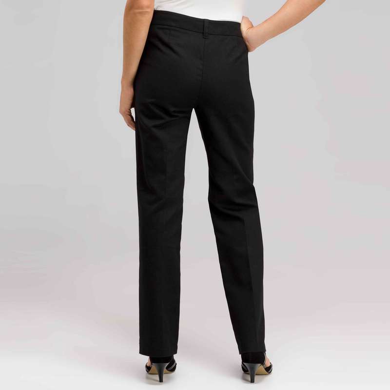 Trouser Leg Pant, Black, large image number 1